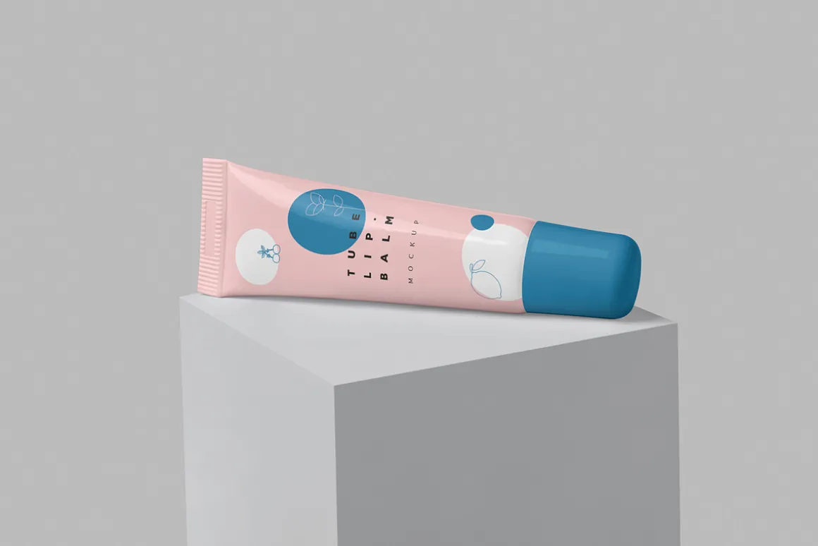 Lip Balm Soft Squeeze Tube Mockups