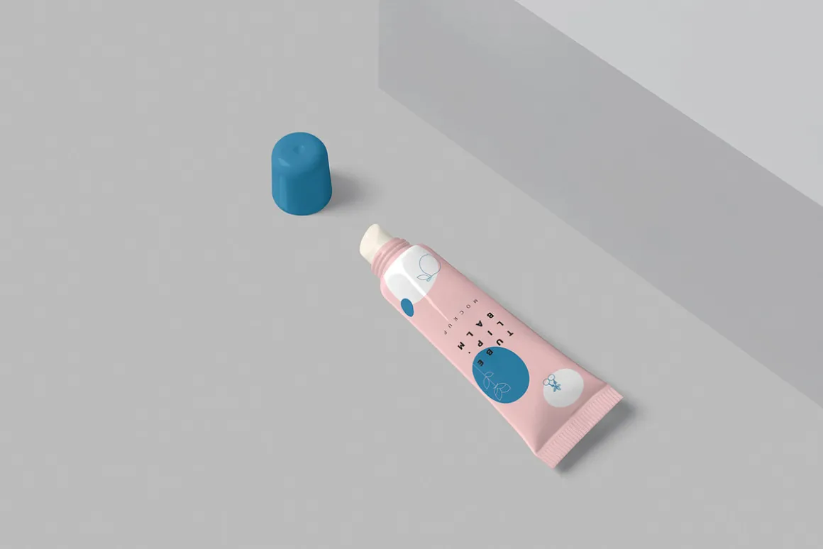 Lip Balm Soft Squeeze Tube Mockups