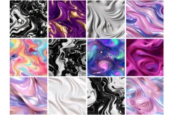 Liquid Flow Seamless Pattern