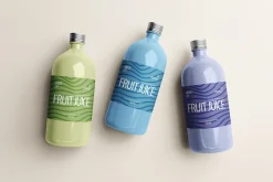 1-Liter Glass Bottle Mockup Set
