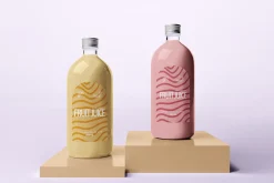 1-Liter Glass Bottle Mockup Set