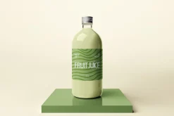 1-Liter Glass Bottle Mockup Set