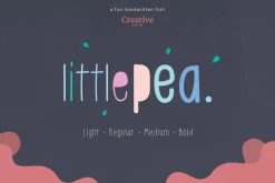 Little Pea - Handwritten Font