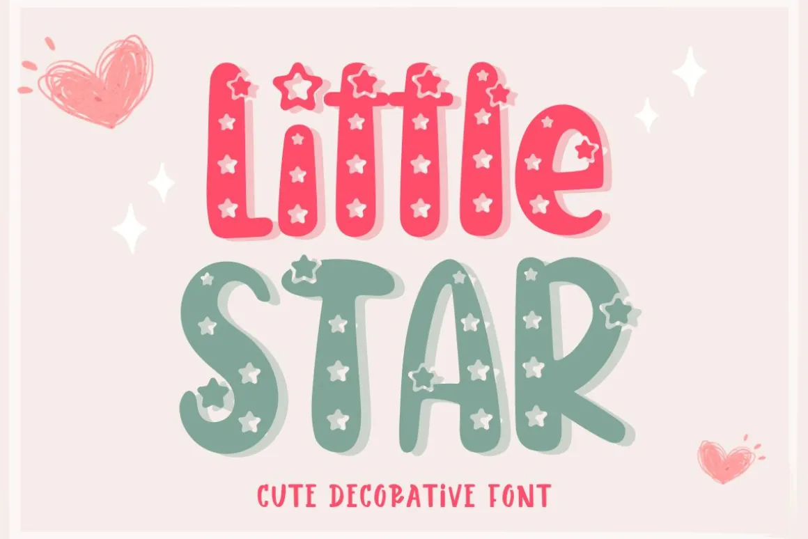 Little Star - Cute Display Font