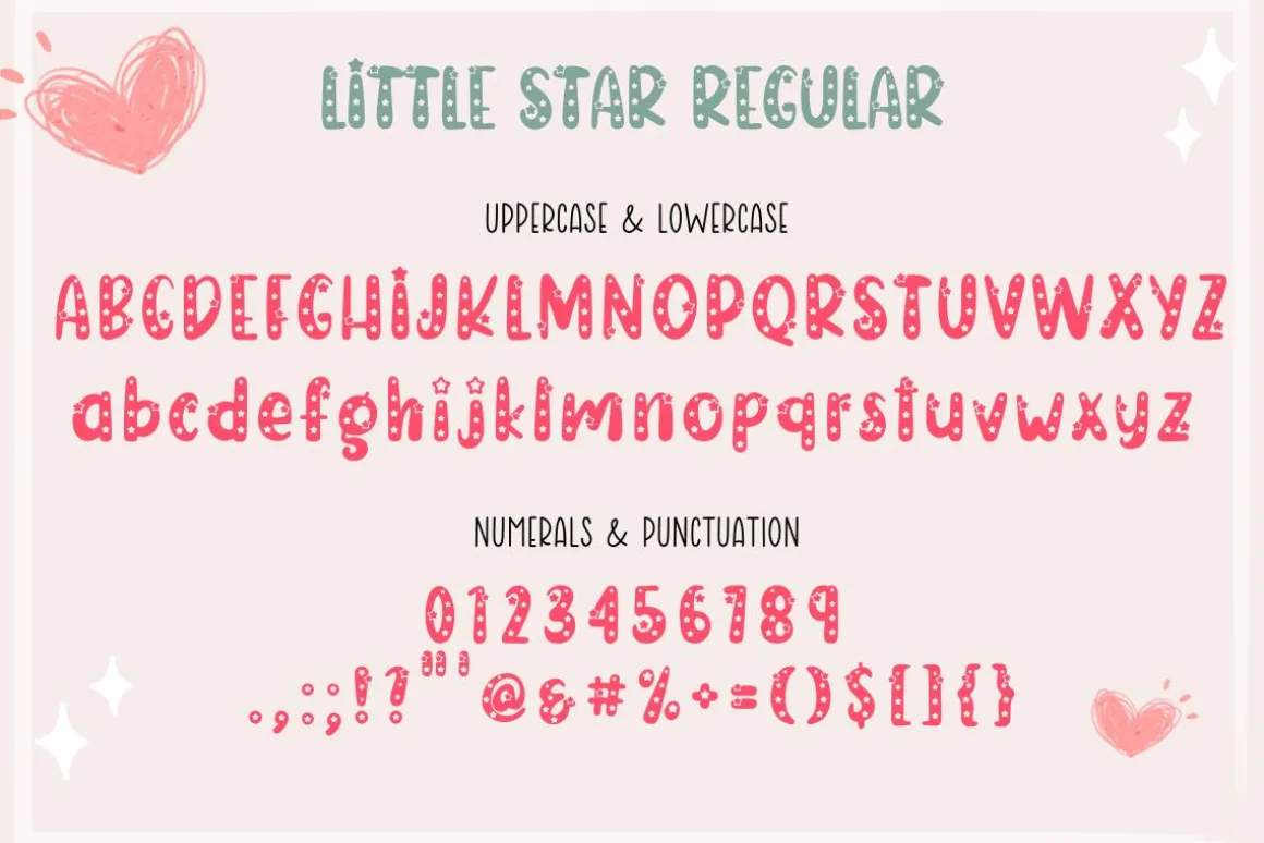 Little Star - Cute Display Font