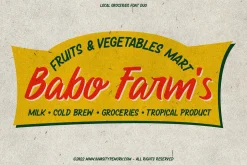 Local Groceries - Vintage Sign Duo