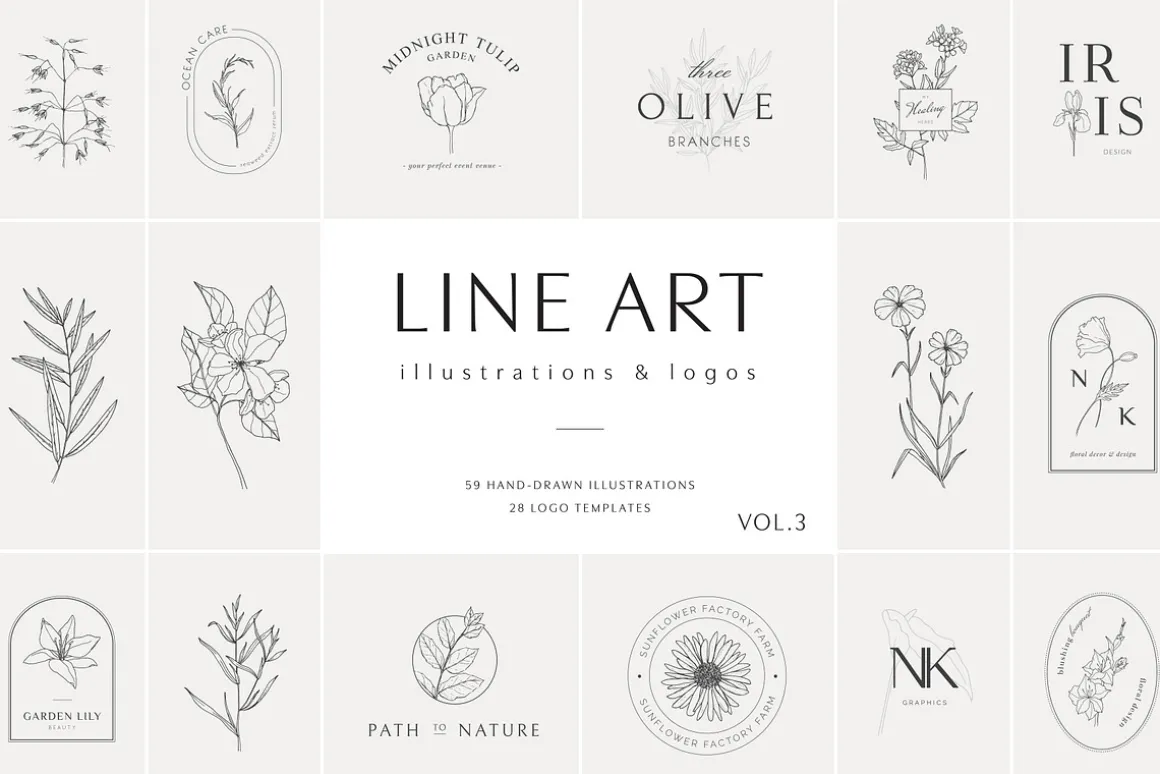 320 logos & illustrations bundle