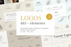 320 logos & illustrations bundle
