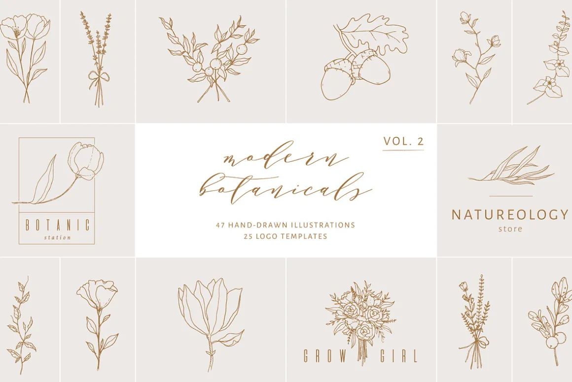 320 logos & illustrations bundle