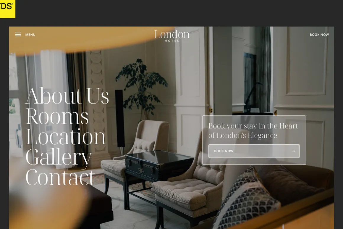 LONDON HOTEL - FRAMER TEMPLATE