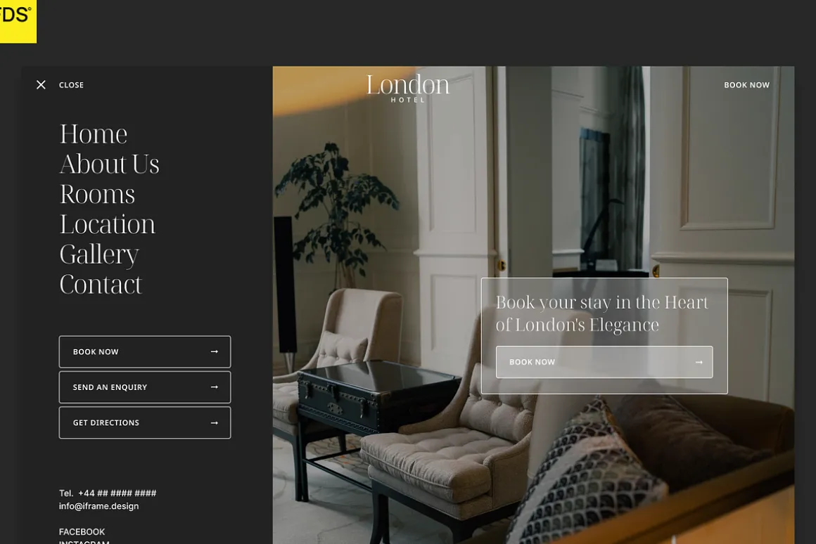 LONDON HOTEL - FRAMER TEMPLATE