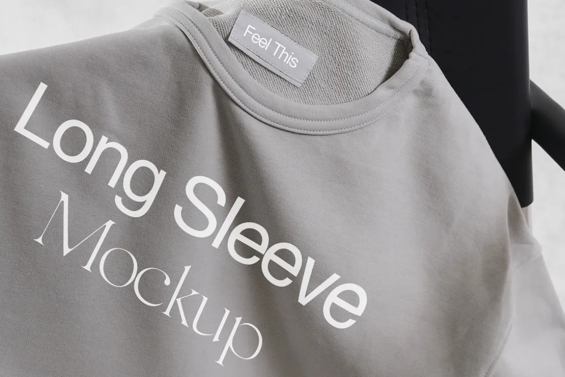Long Sleeve Mockup PSD