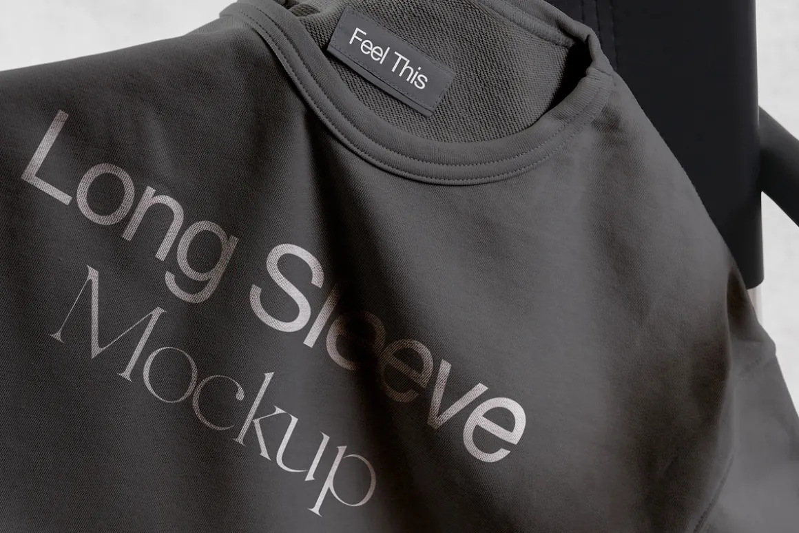 Long Sleeve Mockup PSD