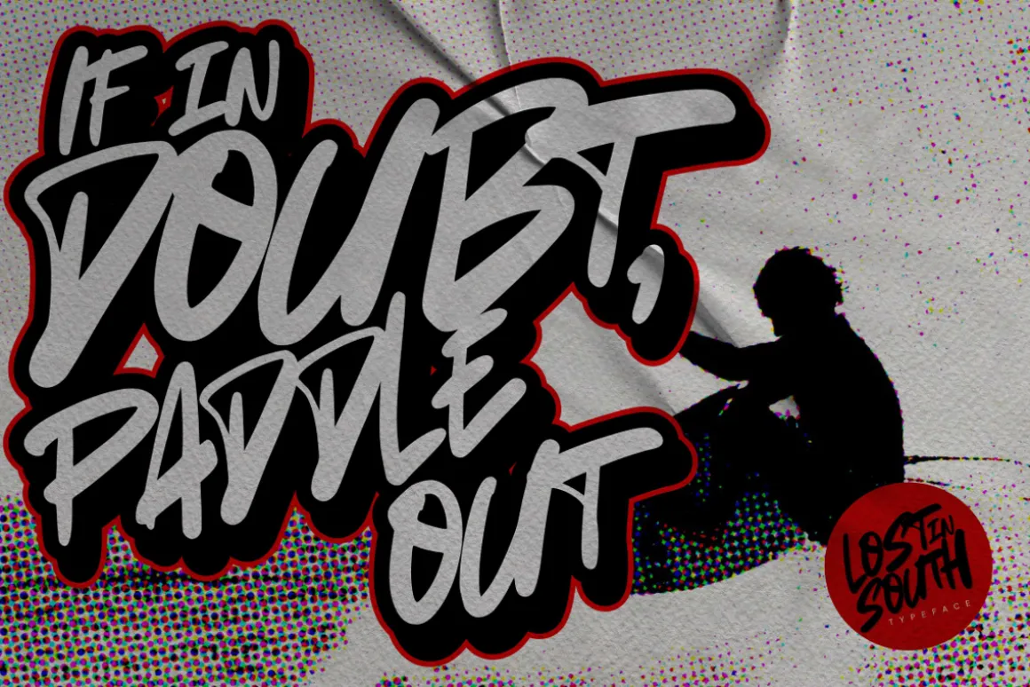 Lost In South - Natural Brush Font
