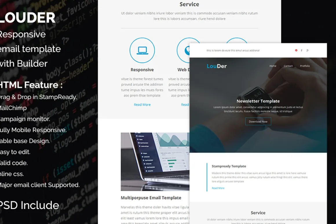 Louder - Responsive email template