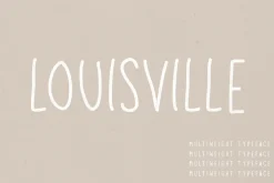 Louisville | A Multi-Weight Font