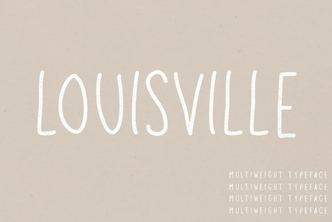 Louisville | A Multi-Weight Font