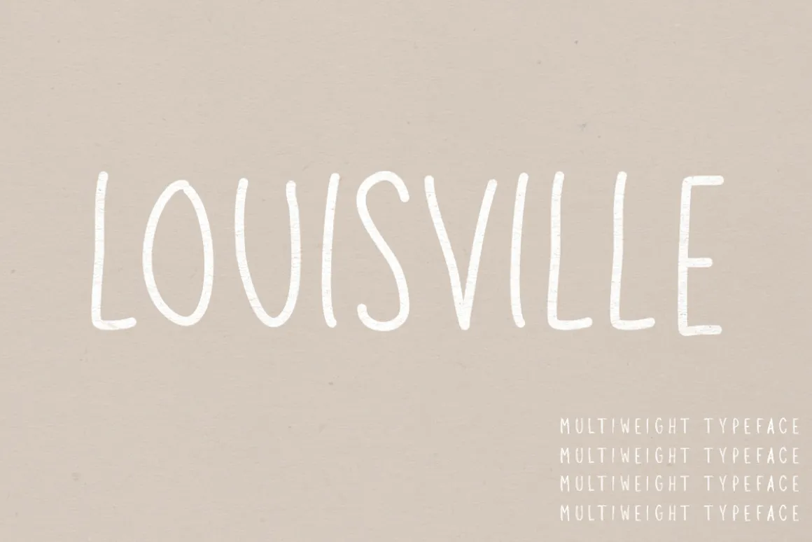 Louisville | A Multi-Weight Font