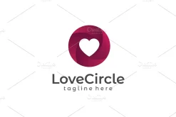 Love Circle Gradient Logo | 3D Logo