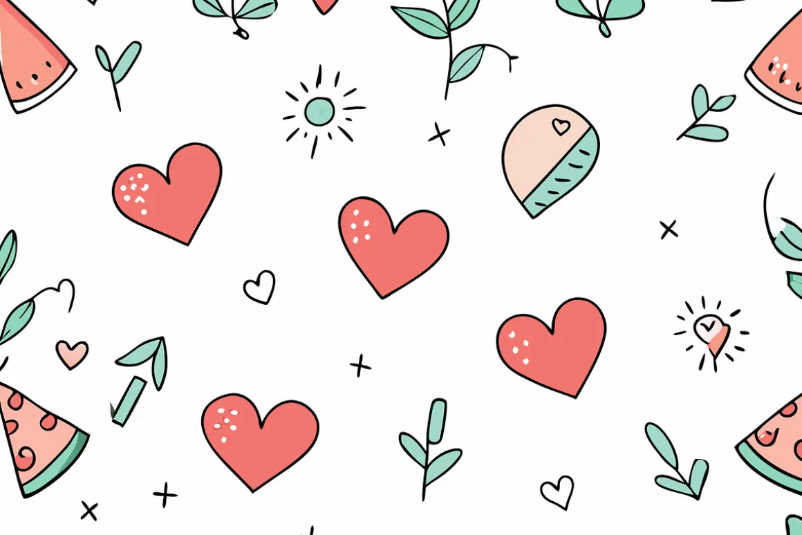 Love Heart Mother's Day Pattern