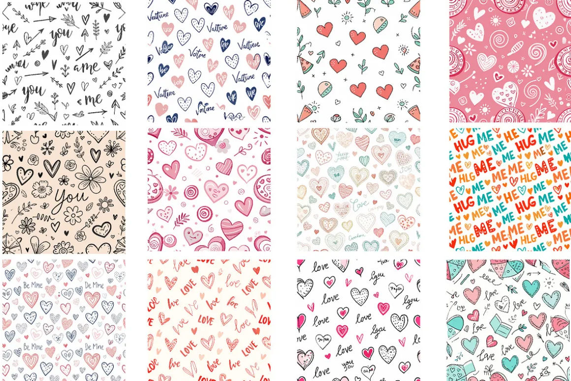 Love Heart Mother's Day Pattern