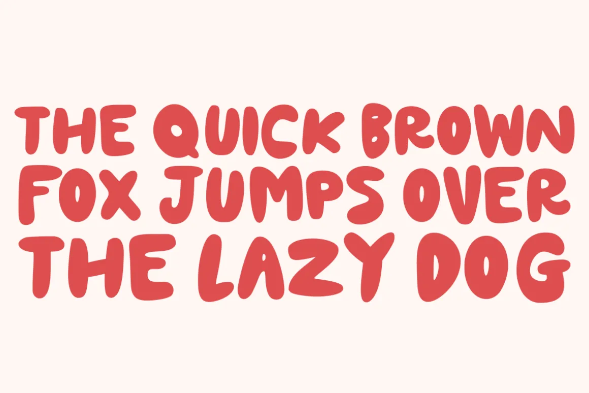 Lovely Heart - Playful Bubble Font