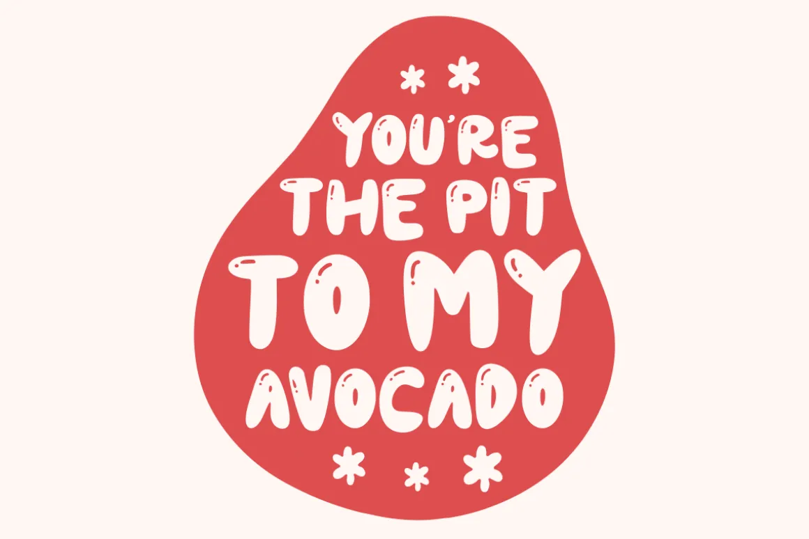 Lovely Heart - Playful Bubble Font