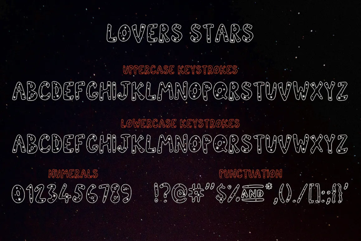 Lovers Stars Fabulous Fonts