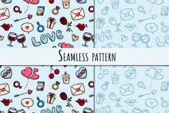 Love. Set of vector elements