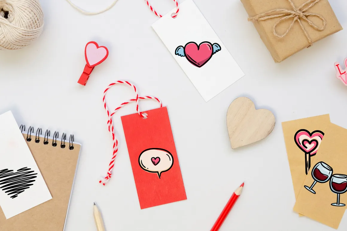Love. Set of vector elements
