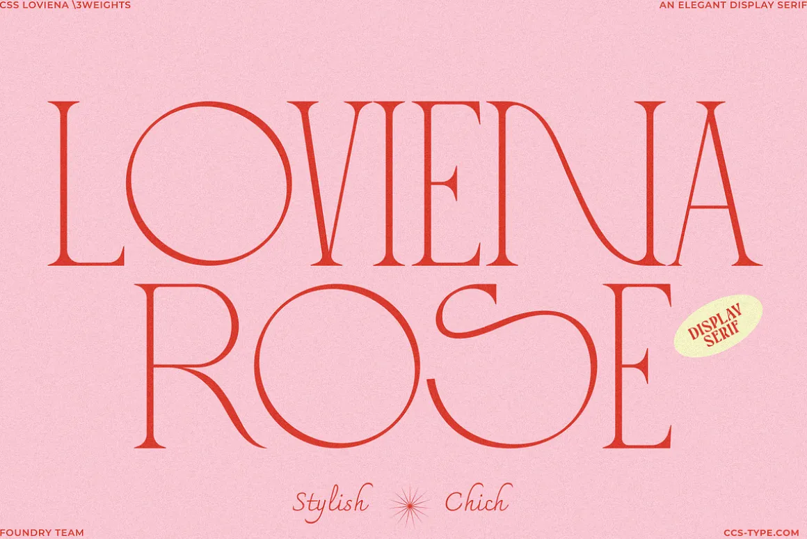 Loviena Rose - Stylish Serif