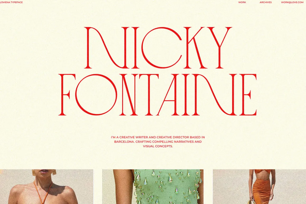 Loviena Rose - Stylish Serif