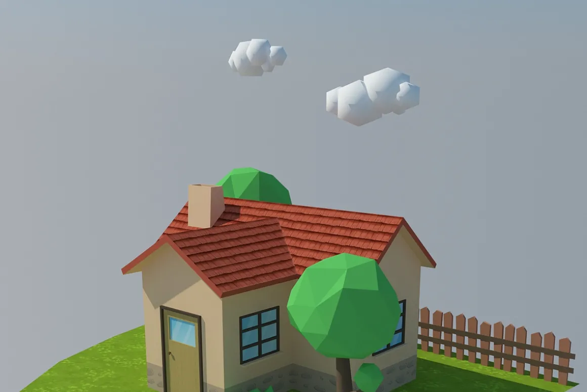 Low Poly House 4