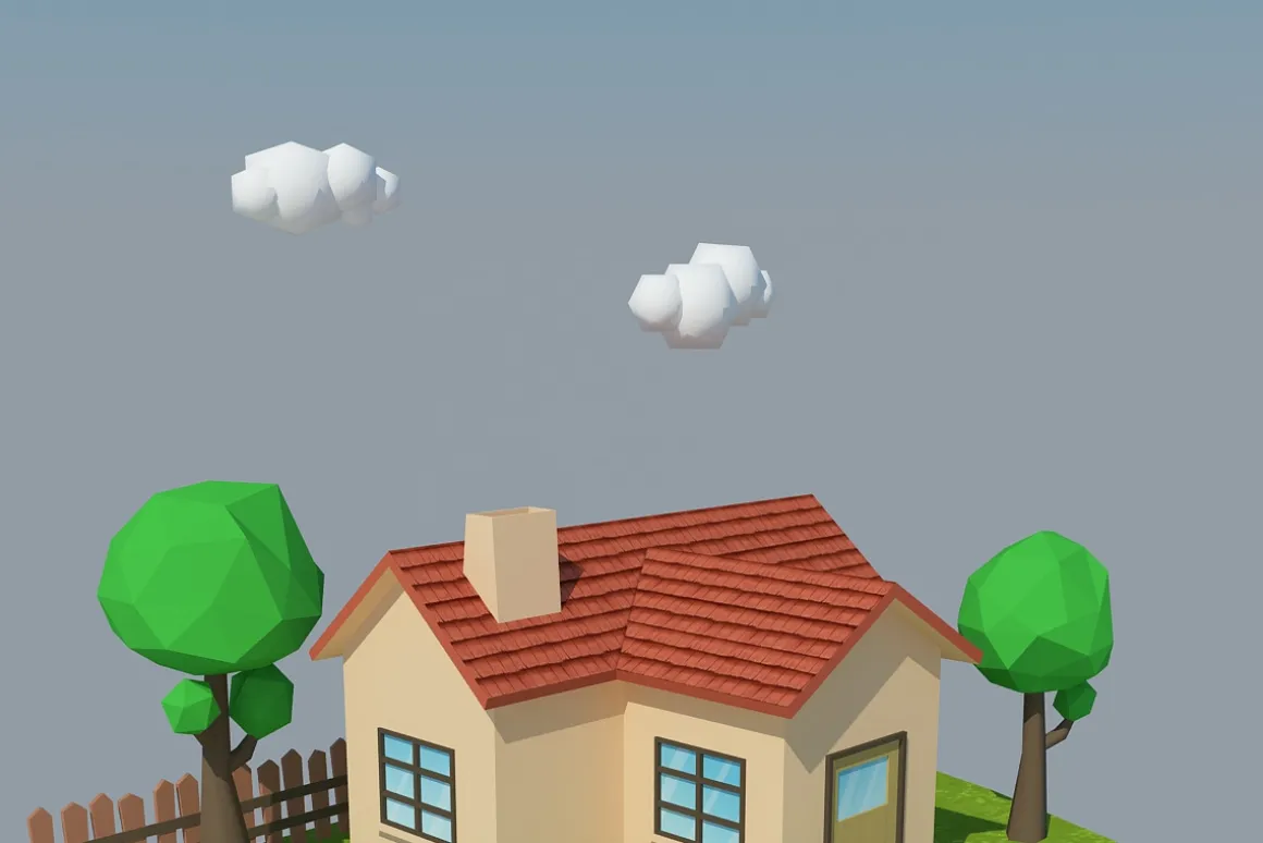 Low Poly House 4