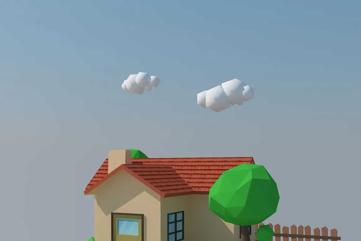 Low Poly House 4