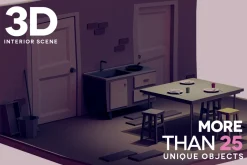 LOW POLY INTERIOR [25+ UNIQ OBJECTS]