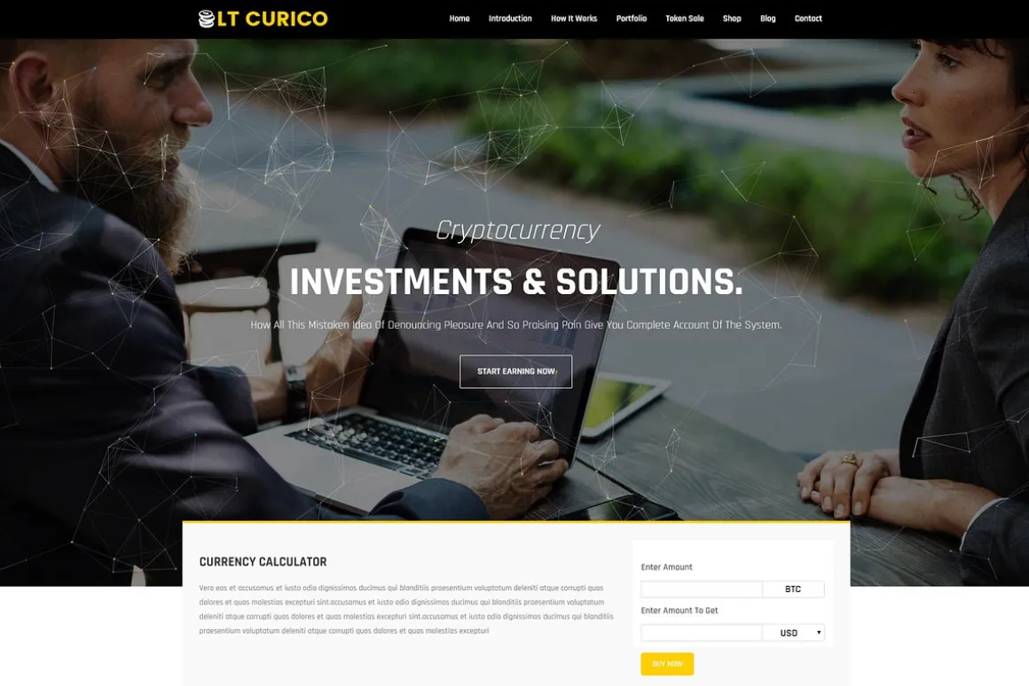 LT Curico – Bitcoin WordPress Theme