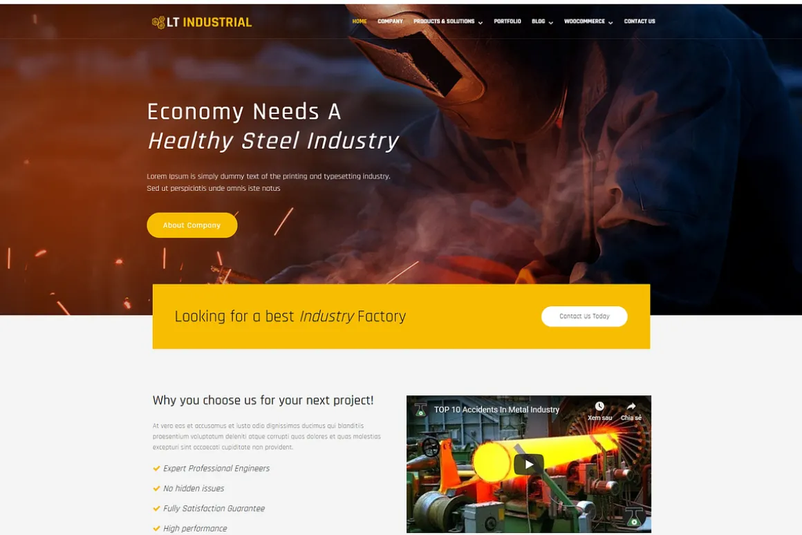LT Industrial WordPress Theme