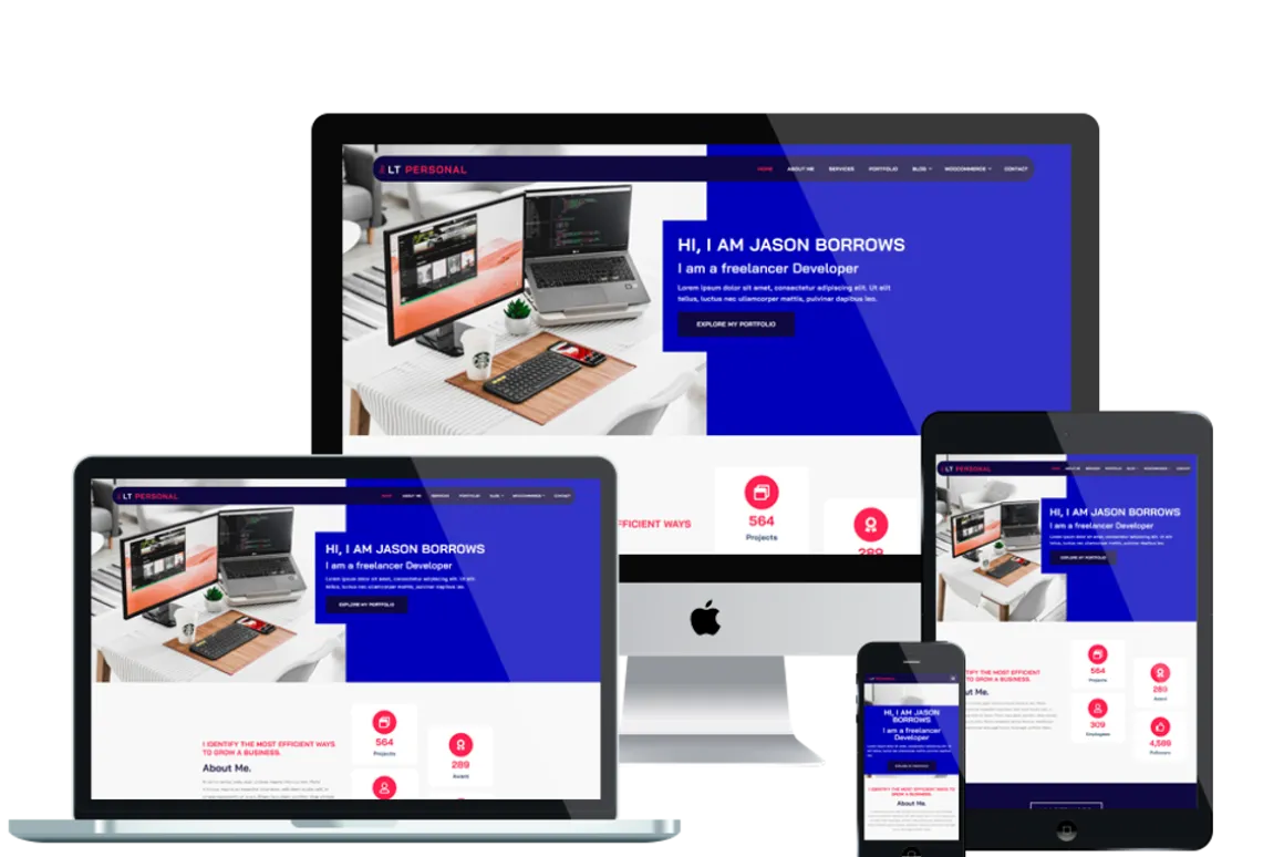 LT Personal Onepage WordPress Theme