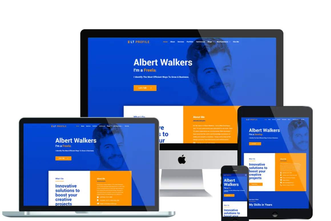 LT Profile Onepage WordPress Theme