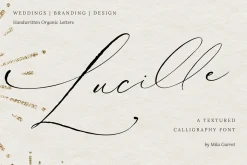 Lucille Wedding Calligraphy Font