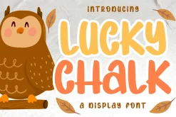 Lucky Chalk Marker Display Font