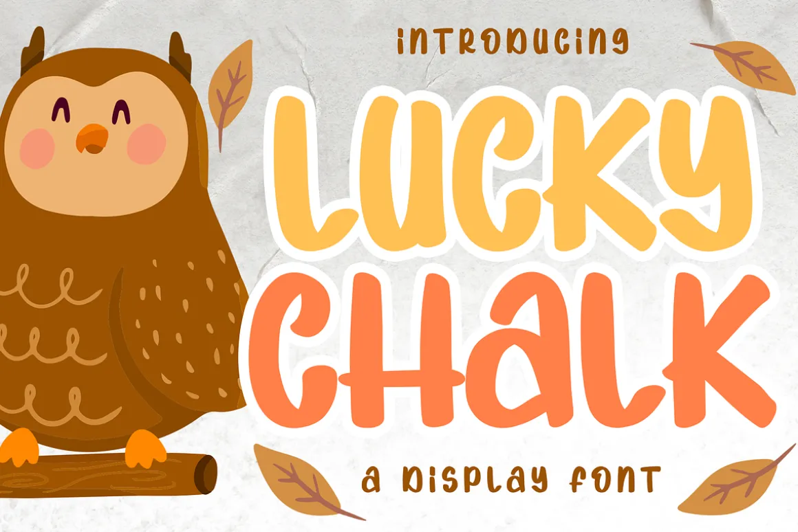 Lucky Chalk Marker Display Font