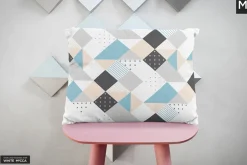 Lumbar Pillow With Chairs Mock-up