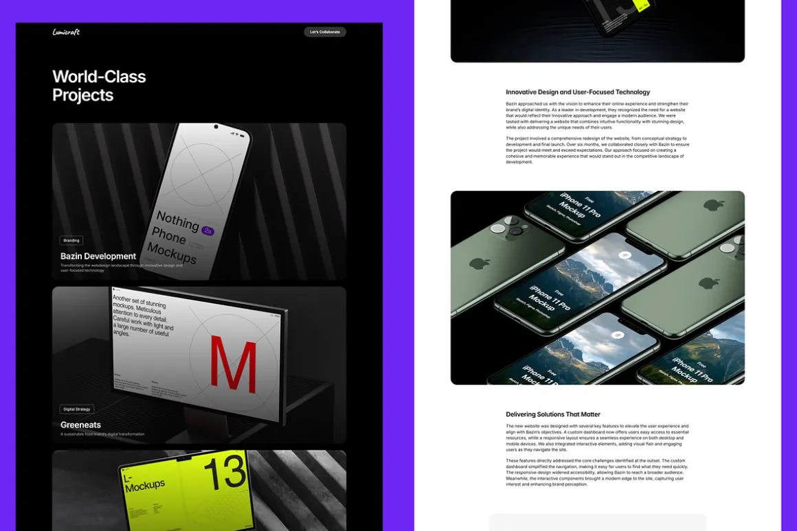 Lumicraft | Agency Framer Template