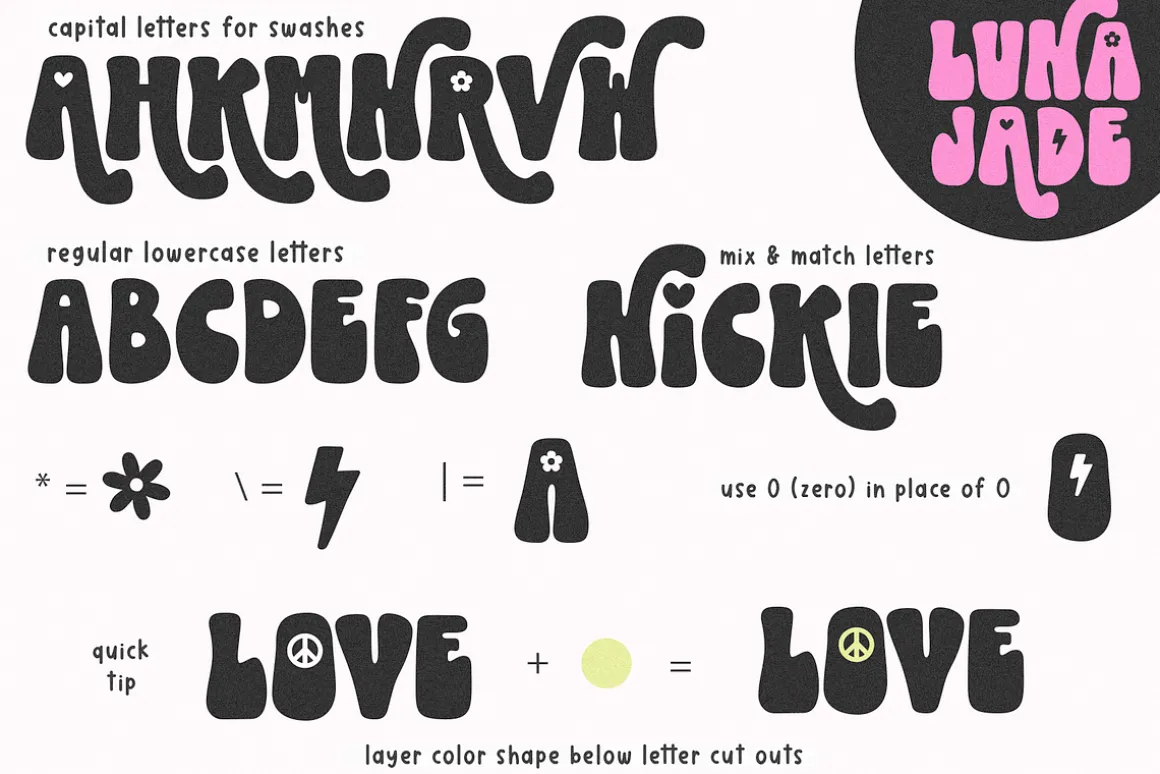 Luna Jade | Retro Swash Font