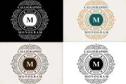 Luxurious Monogram Logo template