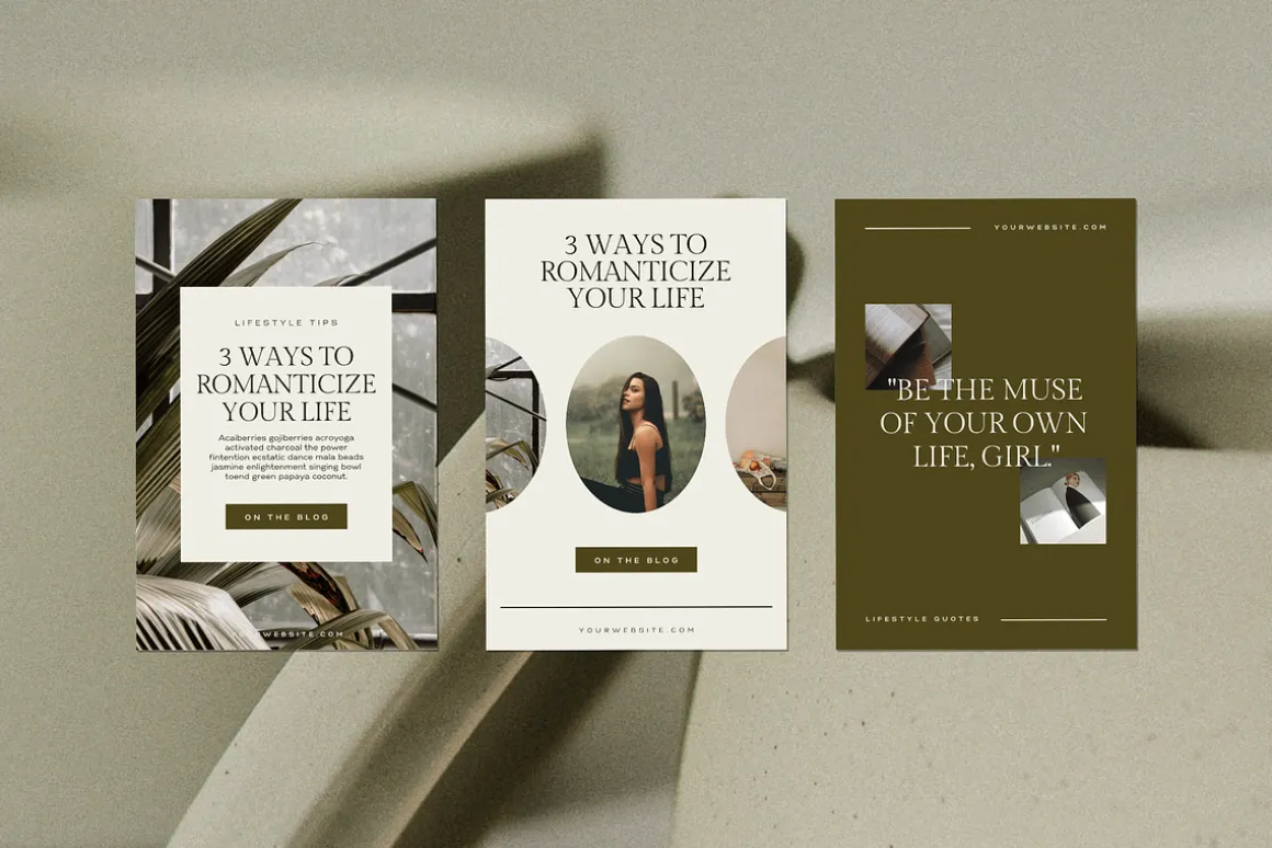 Luxury Canva Pinterest Templates