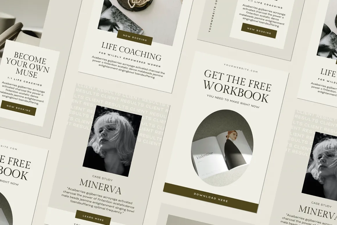 Luxury Canva Pinterest Templates