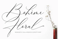 Luxury Font - Boheme Floral